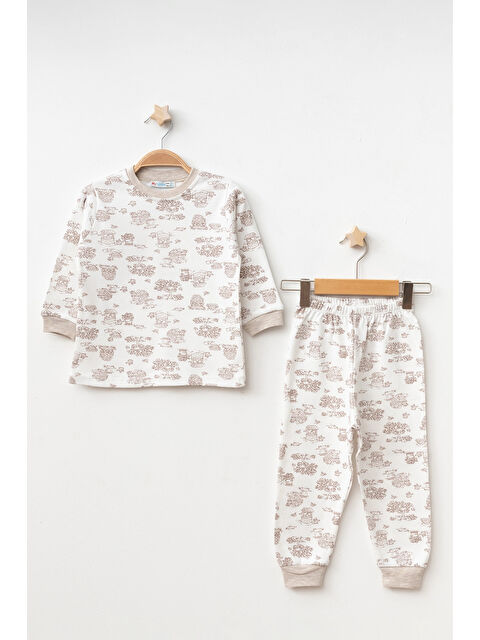 Myhanne Çiftlik Desenli Uzun Kol Pijama Takımı 74160 - S000328765-19965