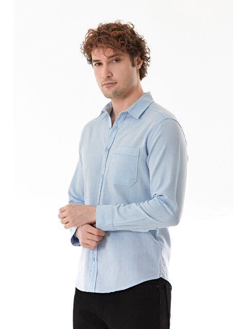 Fullamoda Basic Cepli Çıtçıtlı Büyük Beden Gömlek - S000380528-17234