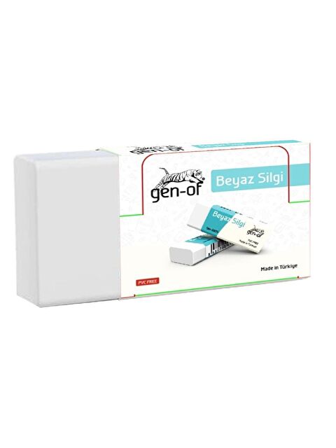 Gen-Of No:30 Küçük Boy PVC Free Beyaz Silgi (GEN-6830) 1 Adet - S000240563-20063