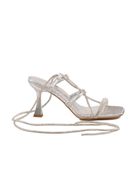 Ayakmod Gümüş Özel Davet Kadın Abiye Ayakkabı 655485 Z - S000515938-18105