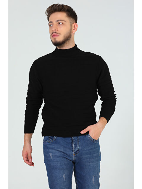 Mishar İtalia Erkek Çizgi Desenli Triko Kazak - S000300623-19351