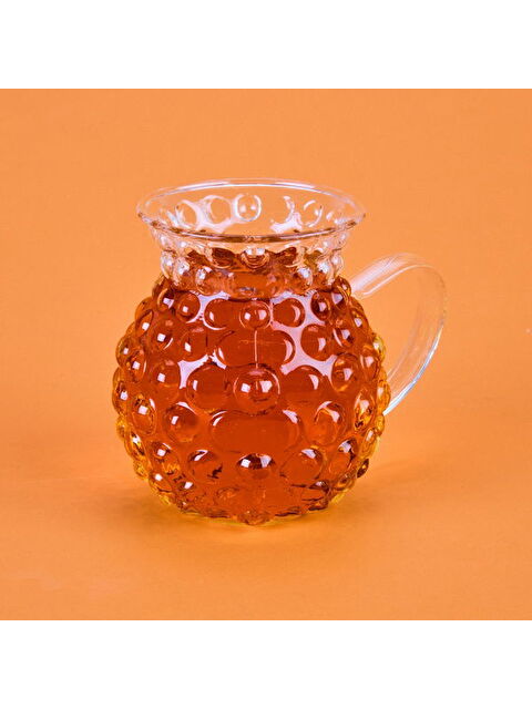 Arow Dessert Kulplu 6'lı Borosilikat Cam Çay Bardağı - Şeffaf - S000384277-26865