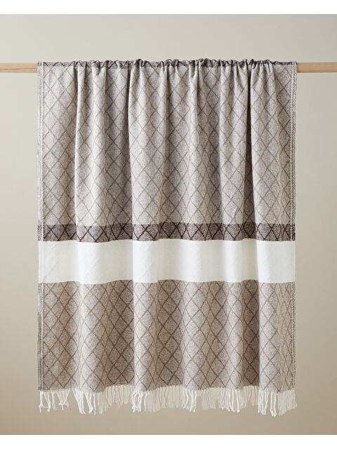 English Home Rumi Koltuk Şalı 130x170 cm Kahve-Bej - S000503643-37315