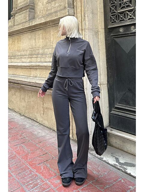 Madmext Füme İspanyol Paça Kadın Eşofman Takımı Mg2203 - S000301631-33408