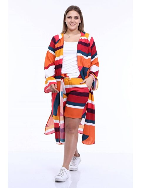 Mylinemoda Kuşaklı Uzun Kimono - S000242395-23173