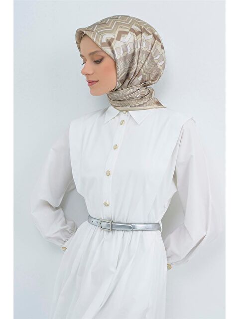 ARMİNE Saf İpek Twill Eşarp 9542D 86 - S000501892-19928