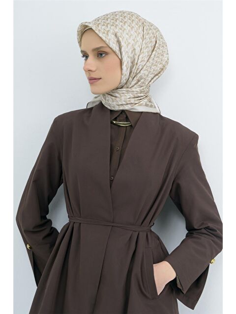 ARMİNE Saf İpek Twill Eşarp 9556D 80 - S000501864-4280