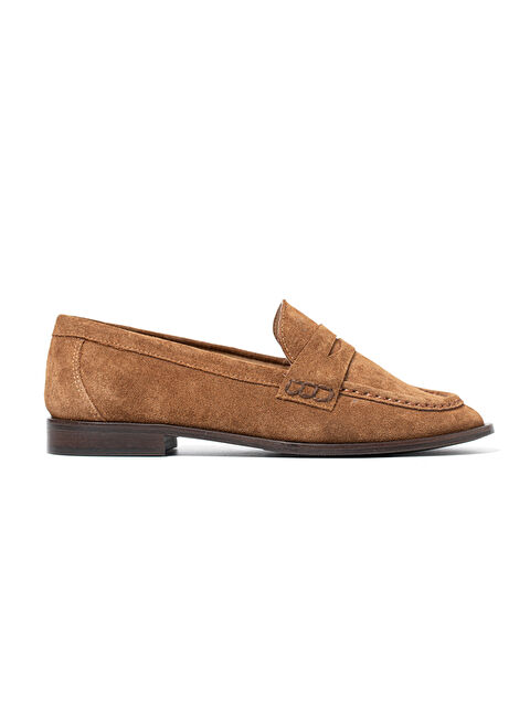 Chiara Bellini Kadın Kahverengi Loafer Ayakkabı 2016 21 Split Suede - S000515959-19413
