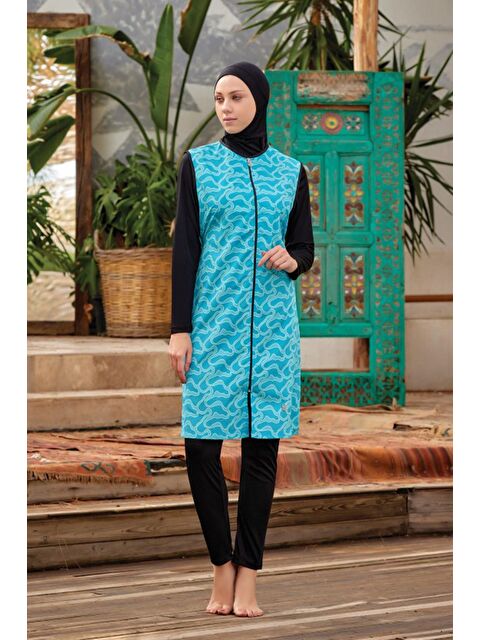 Rozamay Tam Kapalı Tesettür Mayo Jaana 5 9050 Siyah - S000122470-19351