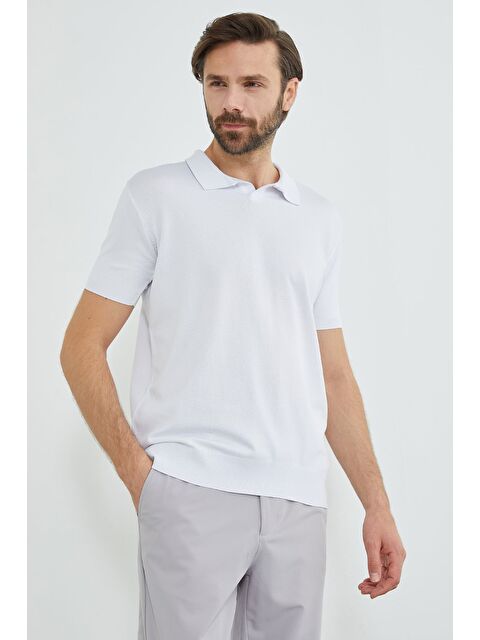 Fullamoda Basic Apaş Yaka Triko Tişört