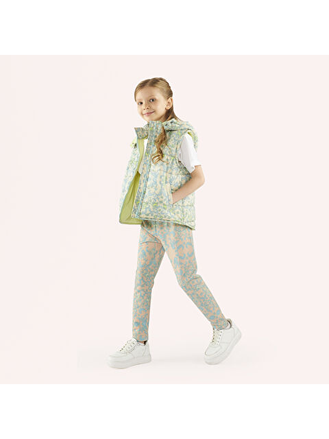 Panço Kız Çocuk Baskılı Tayt - S000320035-19928