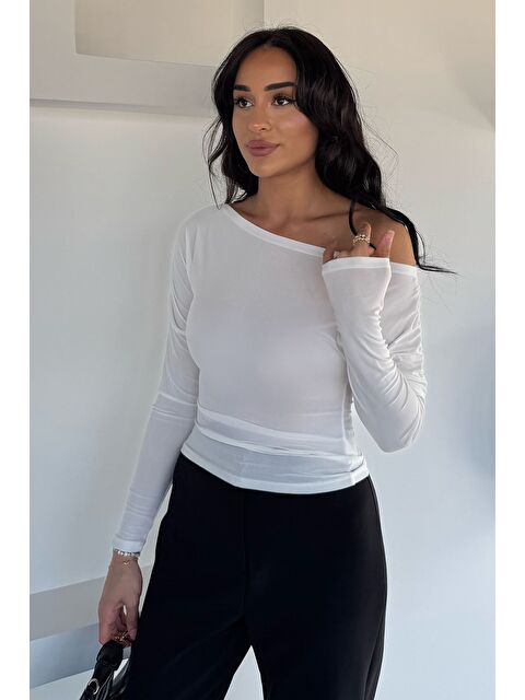 Gülseli Kadın Omuz Büzgülü Elastanlı Bluz - S000469720-19966