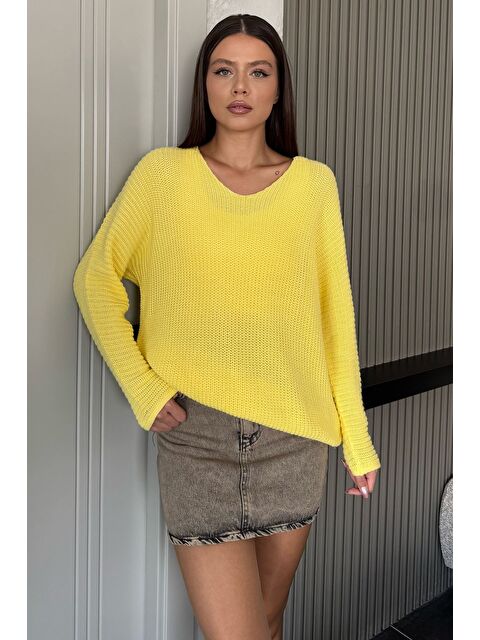 Gülseli V Yaka Salaş Triko Bluz (s,m,l,xl Uyumludur) - S000445325-20072