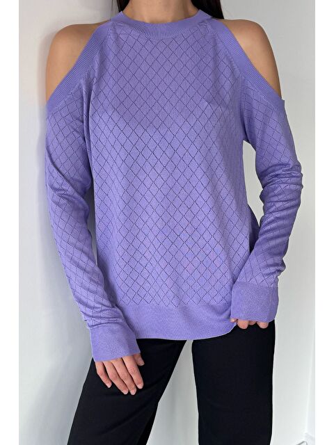 Gülseli Omuz Dekolteli Kadın Triko Bluz - S000338286-17878