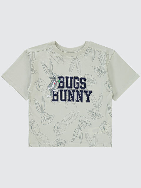 Civil Bugs Bunny Erkek Çocuk Tişört 2-5 Yaş Açık Gri