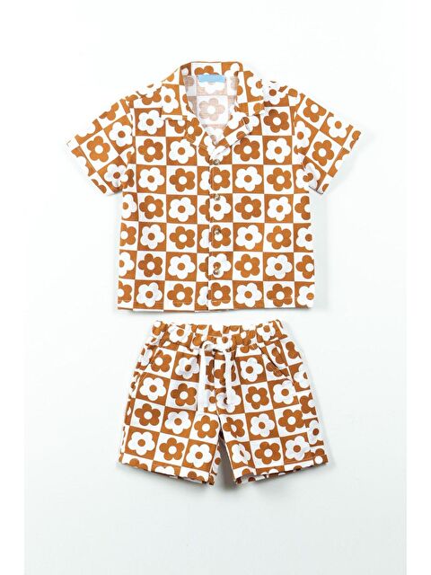 Monila Kız Çocuk Pamuklu Çiçek Baskılı Altüst Takım - S000515962-37662