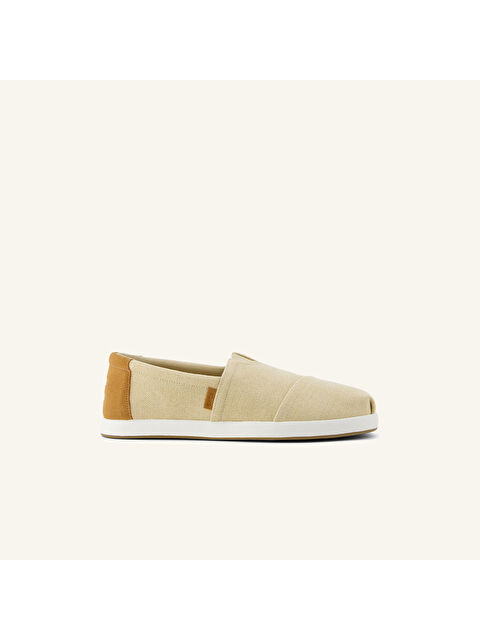 Toms Erkek Espadril 10021898 10021895 Alp FWD Almond Herringbone Canvas