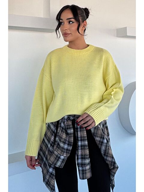 Gülseli Kadın Bisklet Yaka Triko Kazak - S000469733-20072