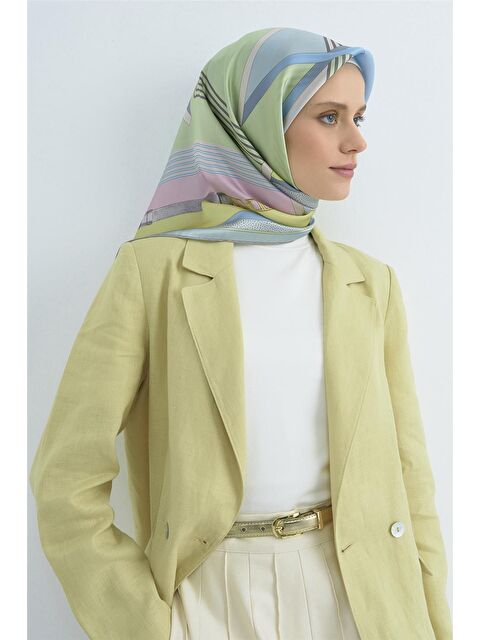 ARMİNE Saf İpek Twill Eşarp 9521D 83 - S000501827-18194