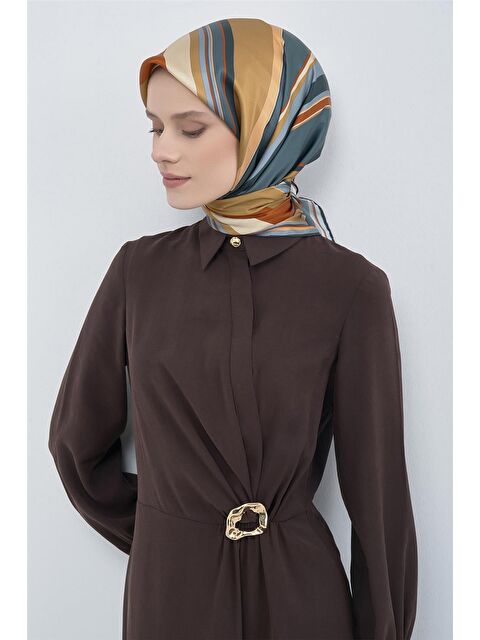 ARMİNE Saf İpek Twill Eşarp 9514D 81 - S000501900-20074