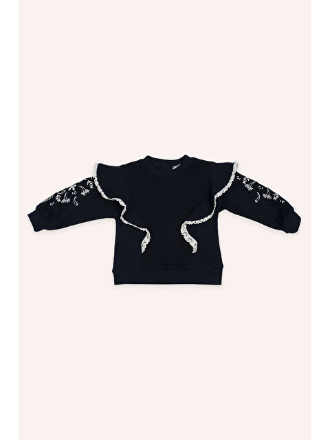 Panço Kız Çocuk Nakışlı Sweatshirt - S000304980-21164