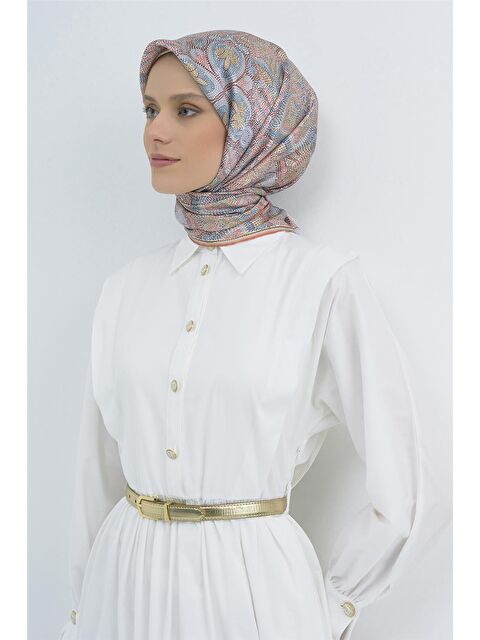 ARMİNE Saf İpek Twill Eşarp 9540D 36 - S000501846-24085