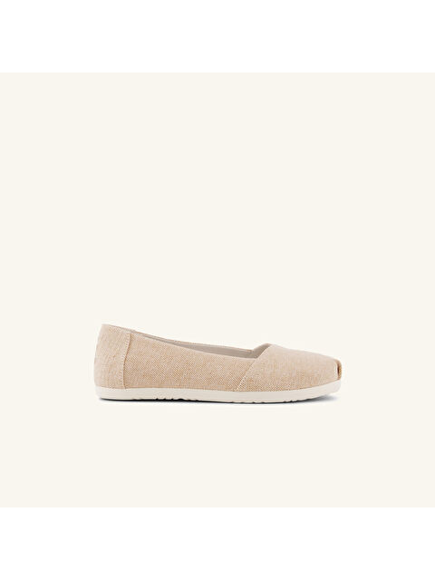Toms Kadın Espadril 10023042 ALPARGATA BALLET Tonal Sparkle Woven