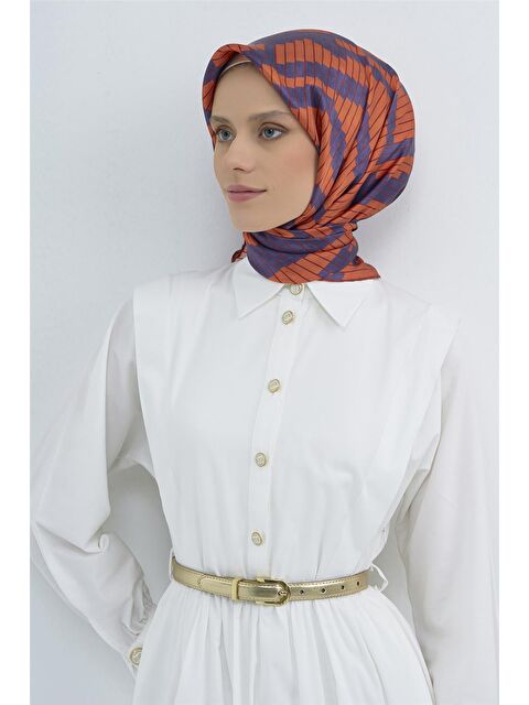 ARMİNE Saf İpek Twill Eşarp 9525D 61 - S000501823-22000