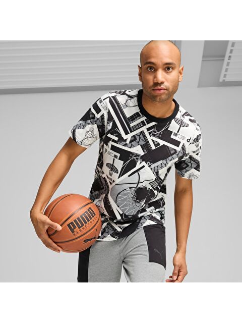 Puma Winning Shot Aop Erkek Yuvarlak Yaka Spor Tişört - S000490510-23173