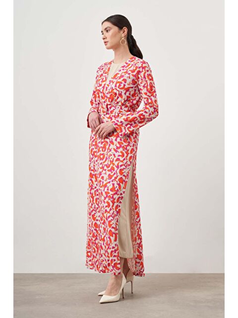 Mizalle Botanik Desenli Kimono Takım - S000162073-23173