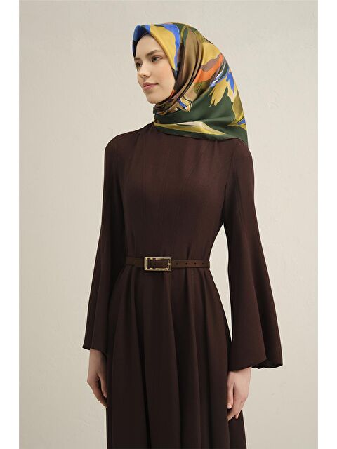 ARMİNE Klasik Desenli İpek Sura Eşarp 9340 54 - S000500589-18194