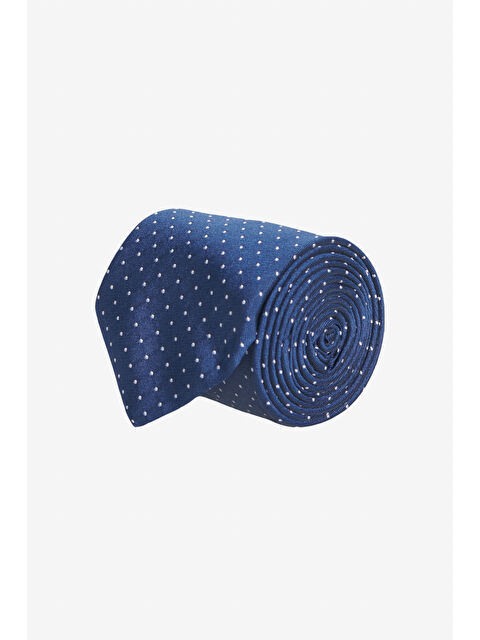 AC&Co / Altınyıldız Classics Erkek Lacivert-Gri Desenli Kravat - S000404434-37346