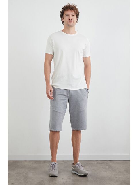 Fullamoda Beli Lastikli Cebi Fermuarlı Yazı Baskılı Kapri - S000398599-20600