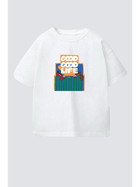 Monila Erkek Çocuk Pamuklu Bisiklet Yaka Baskılı T-Shirt