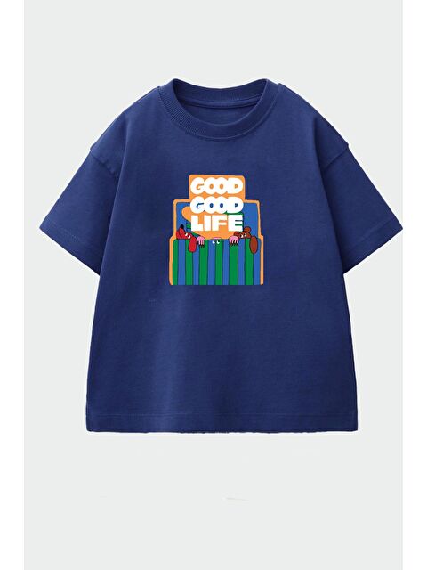 Monila Erkek Çocuk Pamuklu Bisiklet Yaka Baskılı T-Shirt