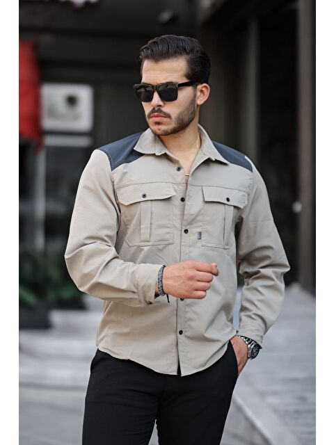 Comstar Paraşüt Kumaş Arka Patlı Gömlek - S000301674-19928