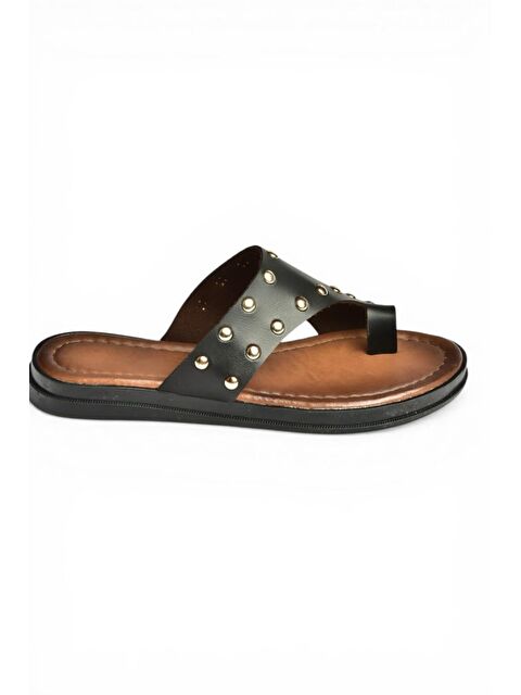 Fox Shoes Siyah Kadın Terlik Y390450403