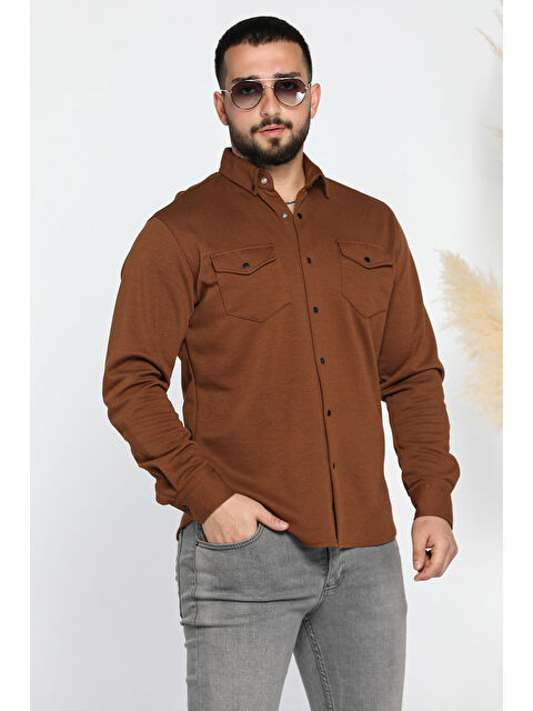 Mishar İtalia Çift Cepli Çıtçıtlı Erkek Gömlek - S000308961-19413