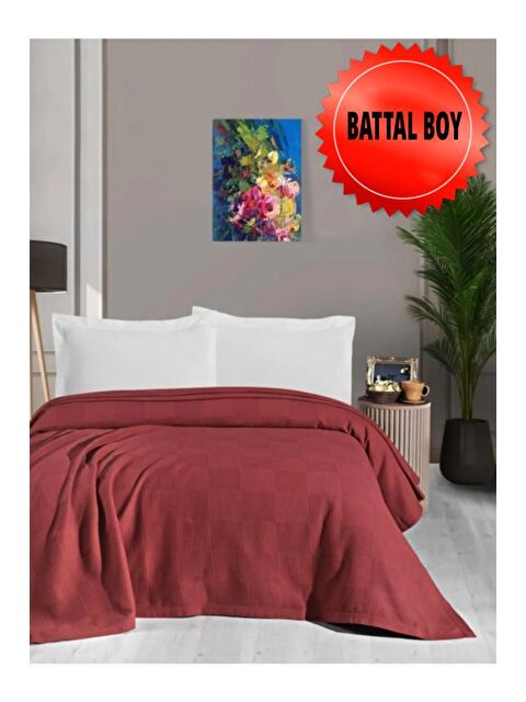 Mulberry Waflle Desenli Pike Battaniye %100 Pamuk Kalın İplik Yumuşak Battal Boy 240 x 260