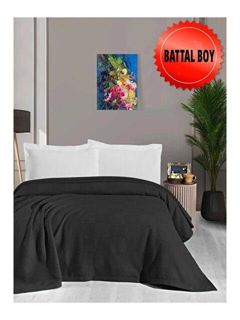 Mulberry Waflle Desenli Pike Battaniye %100 Pamuk Kalın İplik Yumuşak Battal Boy 240 x 260