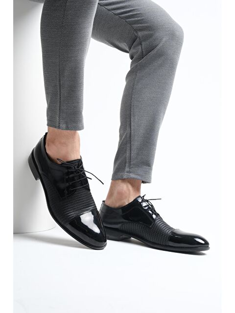 Oksit Hty 801 Hasır Detaylı Bağcıklı Erkek Klasik Ayakkabı - S000160038-19351