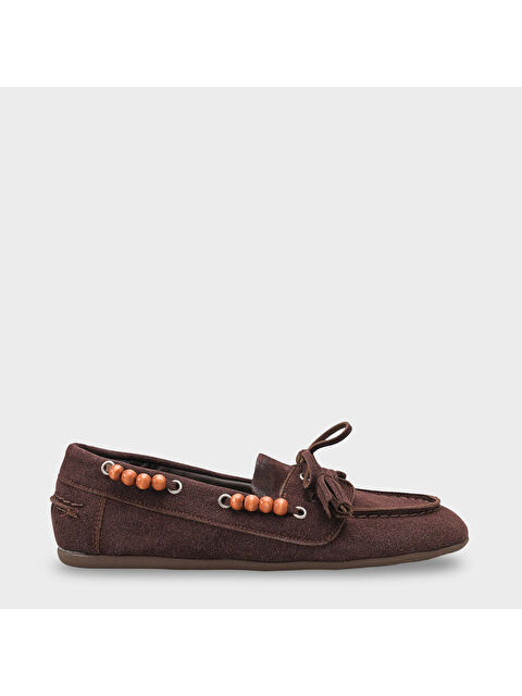 Capone Outfitters Erinna Püsküllü Ahşap Aksesuarlı Yumuşak Kadın Loafer Ayakkabı - S000530425-29705