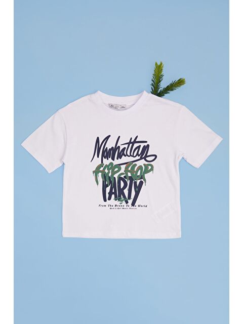 Fullamoda Hip Hop Party Baskılı Erkek Çocuk Tişört