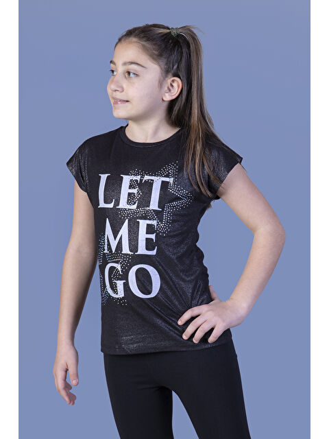 Toontoykids Kız Çocuk Let Me Go Baskılı Tişört - S000359733-19351