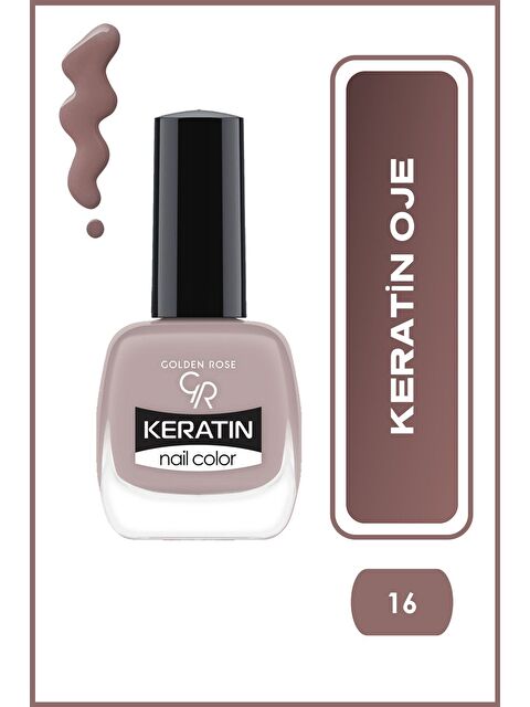 GOLDEN ROSE Keratin Nail Color No: 16 - Keratin Oje - S000377458-20027