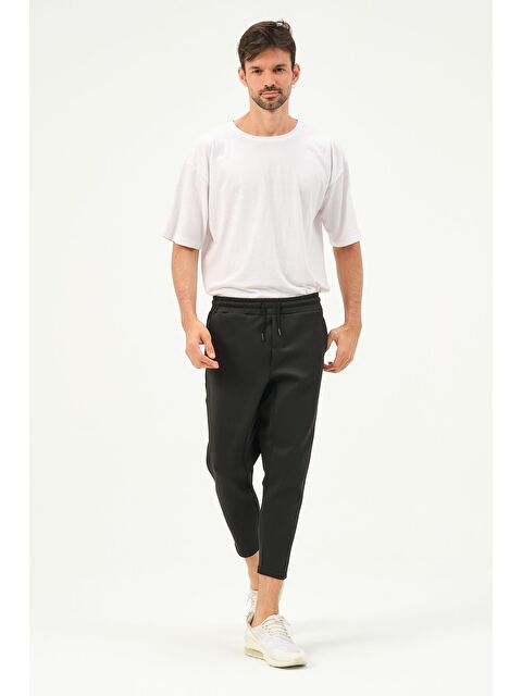 C&City Erkek Düz Paça Bel Detay Eşofman Altı 855 Siyah - S000220984-19351