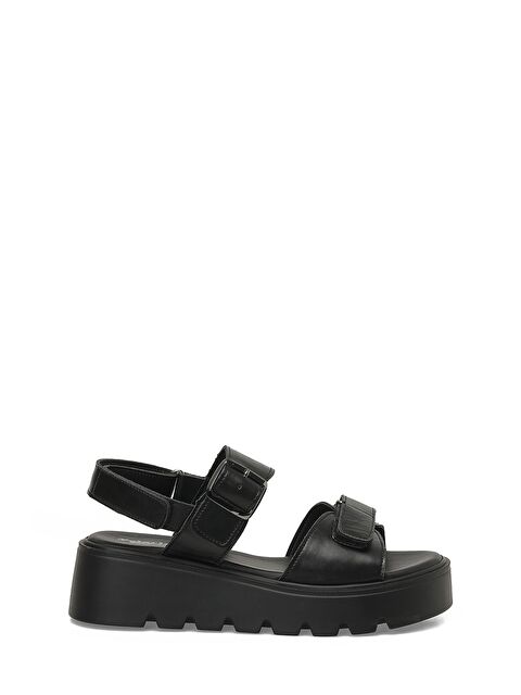 Polaris 325583.Z 5FX Siyah Kadın Dolgu Topuk Sandalet - S000517126-19351