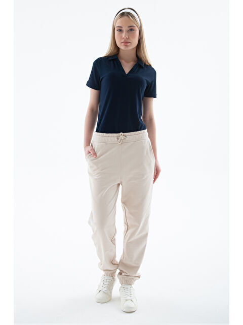 Fashion Friends Pamuklu Comfort Fit Normal Bel Lastikli Paça Kadın Eşofman Altı 25Y0214K1 - S000397387-19928