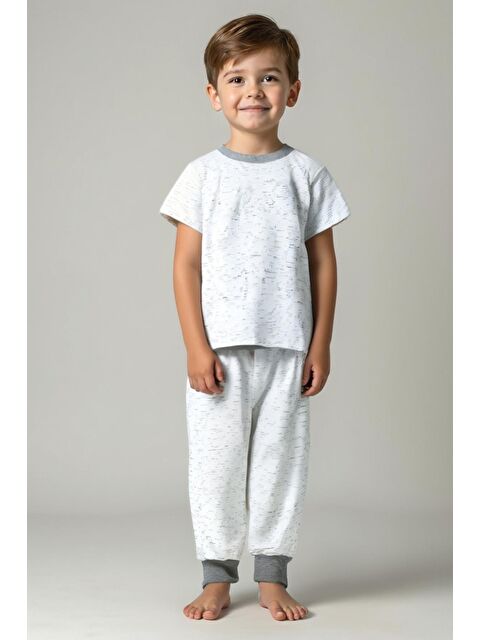 ZEYLAND Unisex Çocuk Kırçıllı Pijama Takımı - Antrasit - S000397431-29666