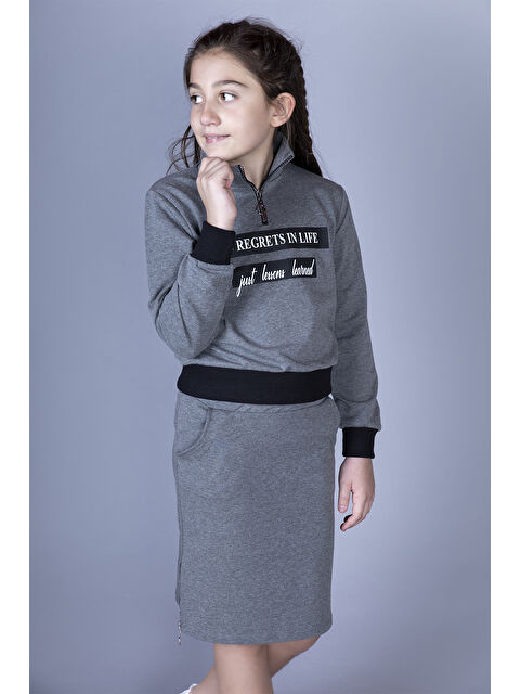 Toontoykids Kız Çocuk Life Baskılı Etekli Takım - S000418972-29666